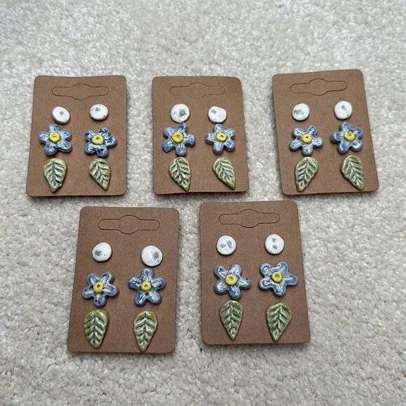 colvinceramicco Jewelry - Forget-me-not Earring Set [Handmade]